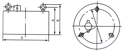 RCDB干式电磁除铁器外形尺寸图